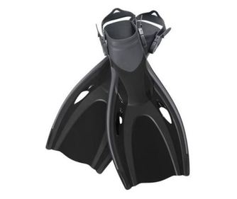 Labe de inot, inotatoare, silicon, negru, marime reglabila 37-41, 41x22 cm, Bestway 