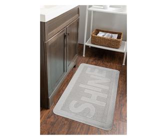 Koupelnová rohož Shine - šedá