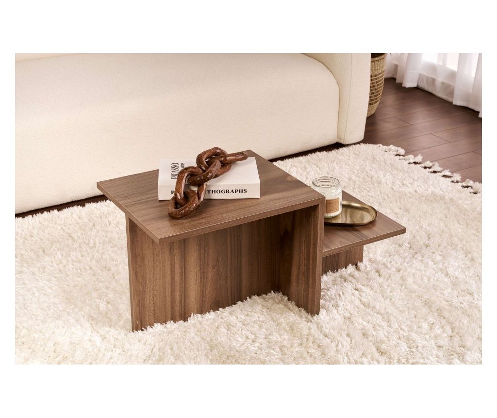 Măsuță de cafea, nuc