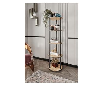 Könyvespolc 5 szint - tölgy