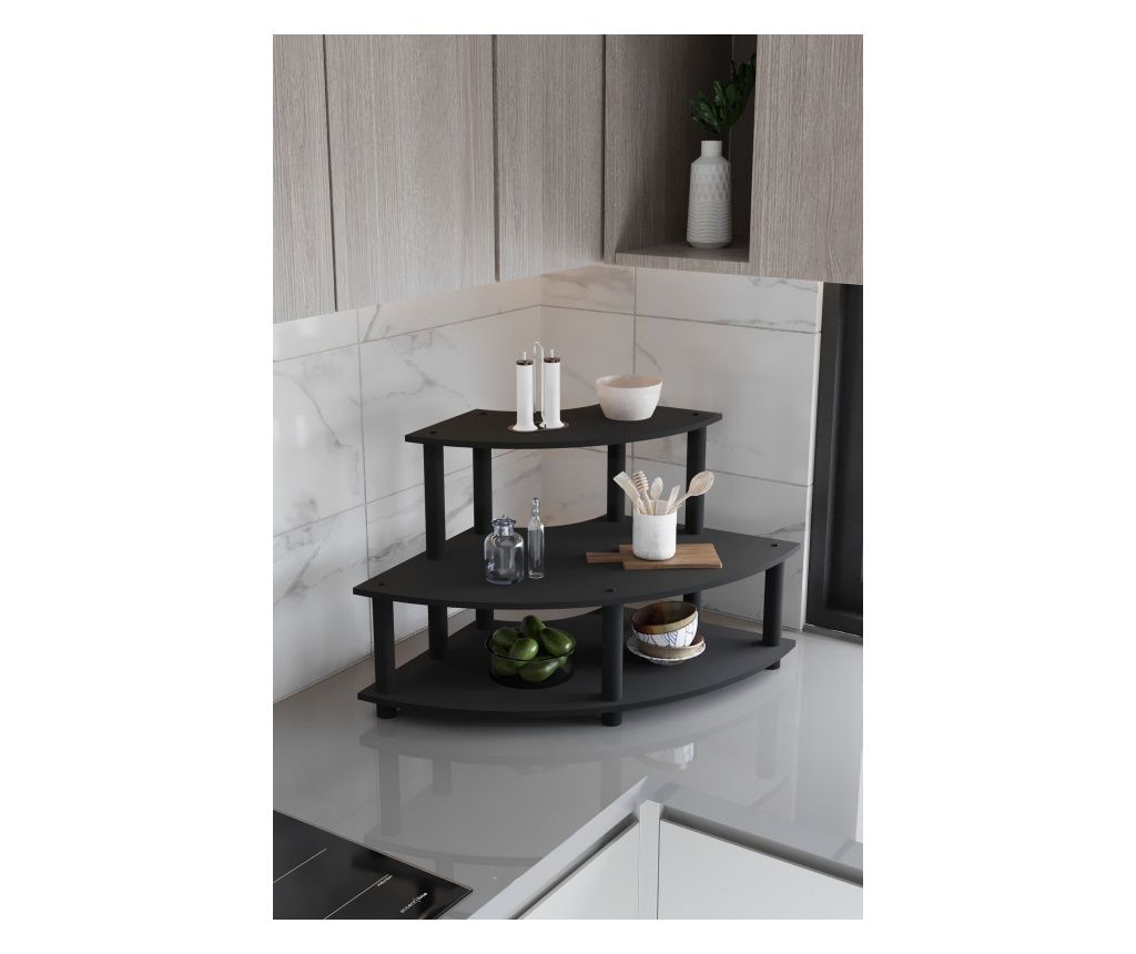 Kuhinjske police Countertop - črna