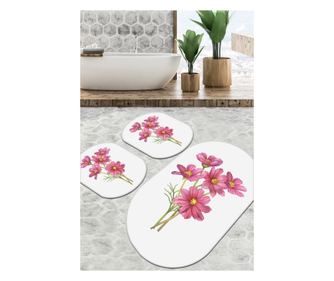 Koupelnové koberce v sadě (3 kusy) Sitivo Djt - Bílá