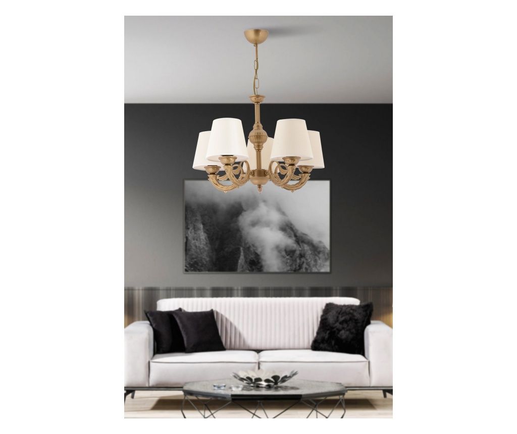 Λάμπα Φιόνα - κρέμα, χρυσό