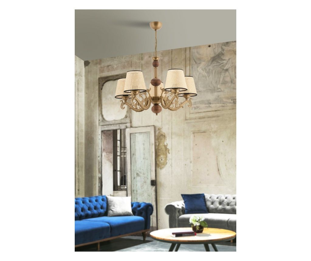 Fiona korall fa - arany, fehér, krém