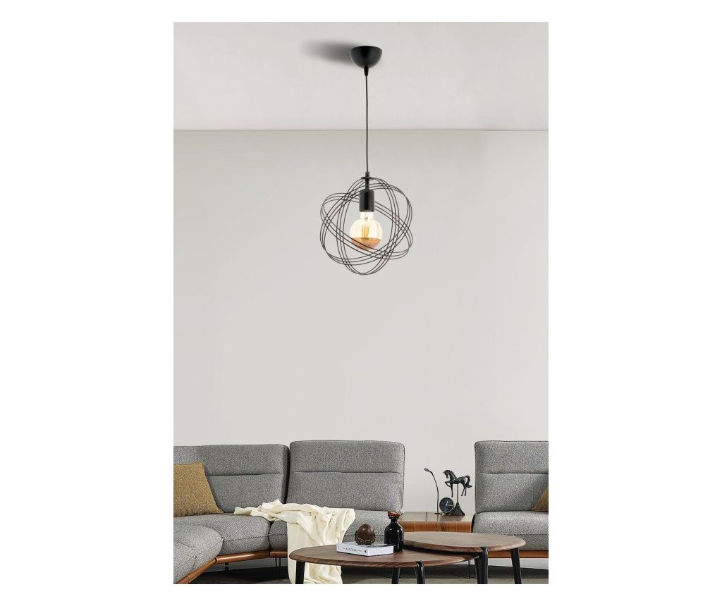 Lámpa Sheldon - fekete