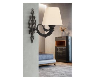 Φωτιστικό τοίχου Lily - κρέμα, μαύρο