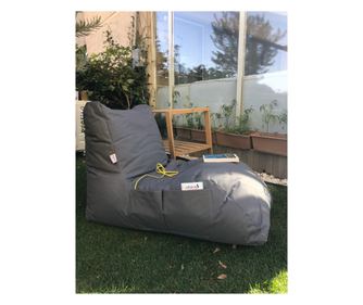 Postelový vak na sezení - šedý