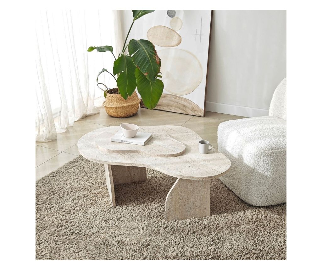 Melted asztal - Travertin