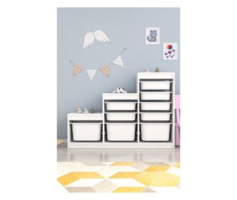 Többfunkciós szekrény Swiss - fehér