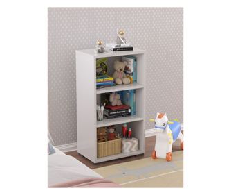 Könyvespolc Key - fehér