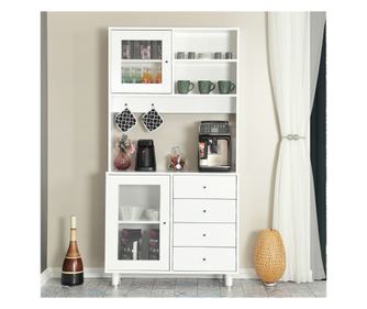 Πολυλειτουργικό ντουλάπι Grano 96 - λευκό