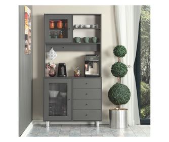 Wielofunkcyjna szafka Grano 96 - antracyt