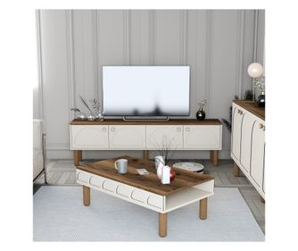 Set namještaja za dnevni boravak - Krem