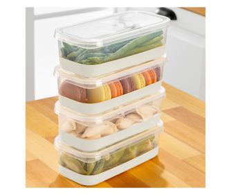 Set organizera za hladnjak (4 komada) 4B - sivi