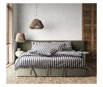 Lenjerie de pat dublu, Majoli Bahar Home Collection, 100% bumbac ranforce, 144 TC, 4 piese(cearsaf de pilota 200x220cm, cearsaf