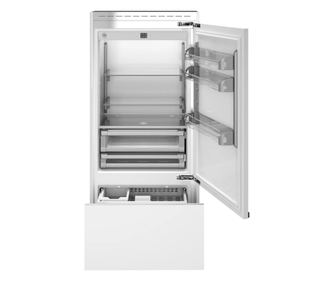 Combina frigorifica incorporabila, 556 litri, Bertazzoni, French Door, colectie Heritage, alb