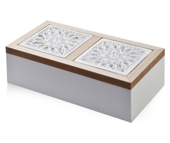 SADIE Škatla 24x13xh7cm 3 predelki