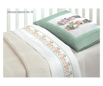 Set de cearșafuri pentru pătuț din bumbac 100% Design 1 O.B - Pătuț - Design 1