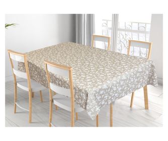 Față de masă din rășină rezistentă la pete Miros, design trandafiri - 140x140 - Trandafiri