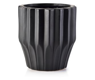 Ghiveci YVONNE NEGRU 15,5XH16,5CM