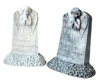 Angyalos talapzat figura, 7x14,5x18 cm, ezüst
