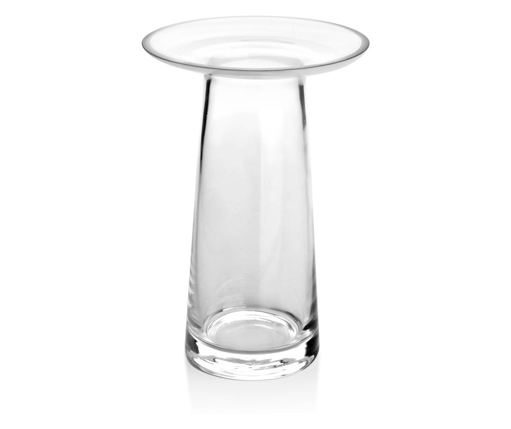 SERENITE Átlátszó váza gallérral h20x13.5
