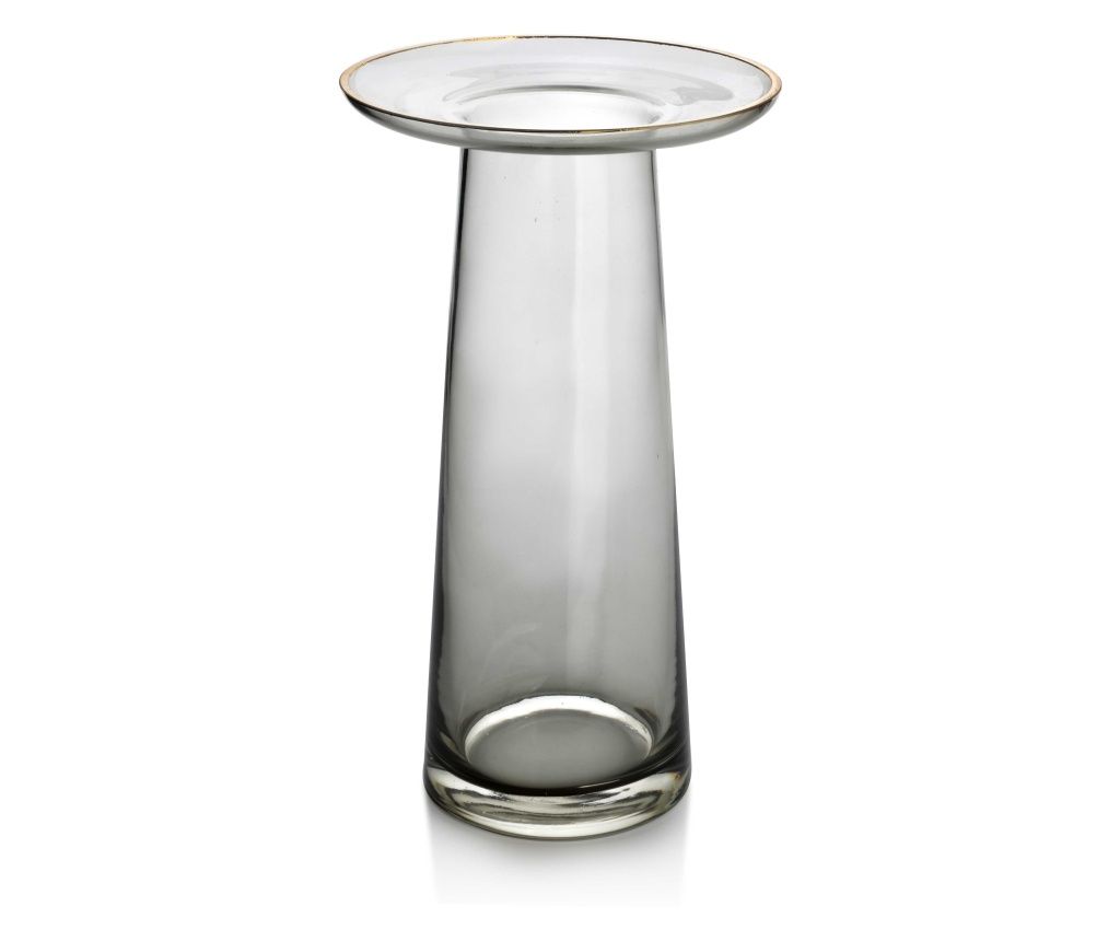 SERENITE Vase with collar h25x14.5cm grey