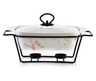 MODERN KITCHEN Posoda s podstavkom za segrevanje 1,4l 28,8x18xH7cm