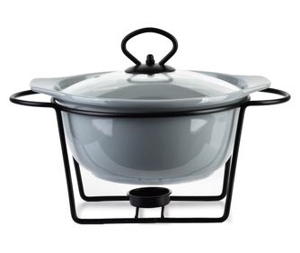 MODERN KITCHEN Posoda s podstavkom za segrevanje 1,2l 22,9x19,3xV8,7cm