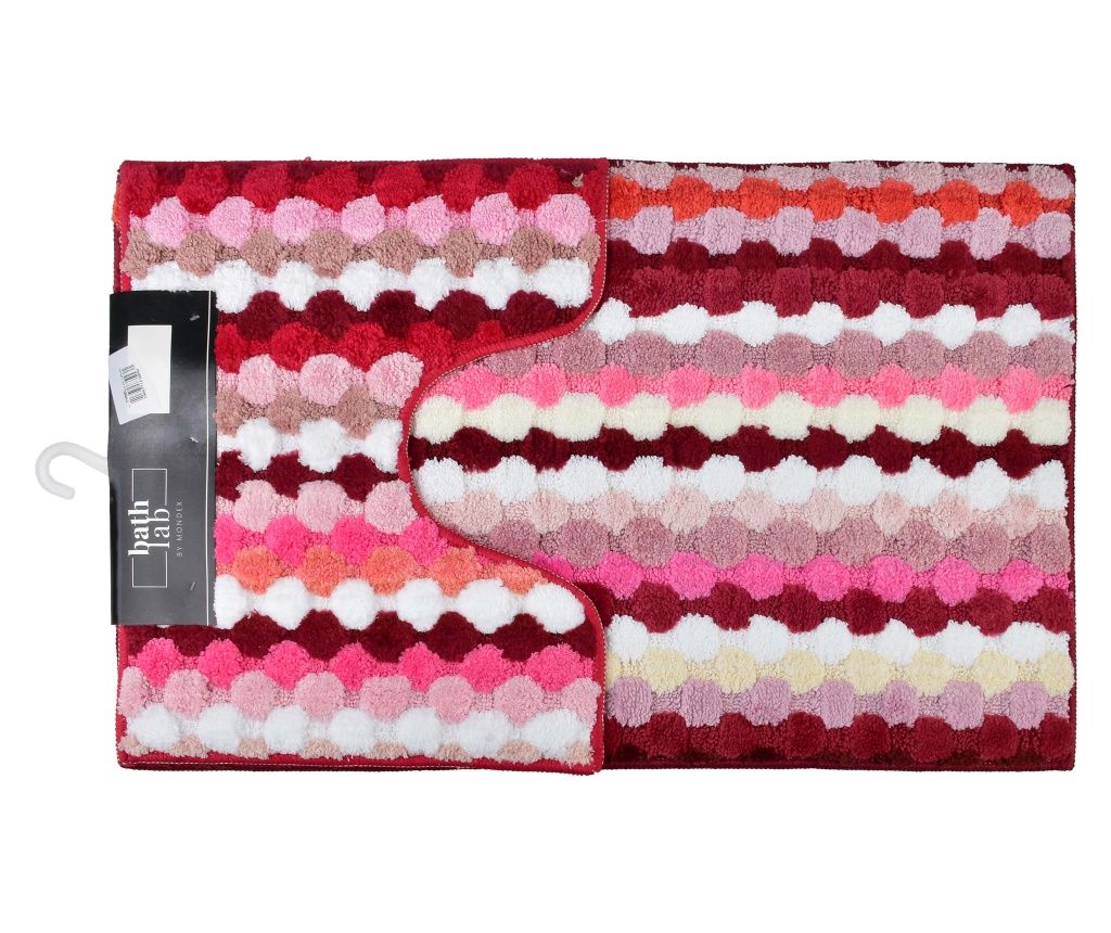 ZAC Komplet 2 preprog 50x90cm/50x40cm Črte Rdeča