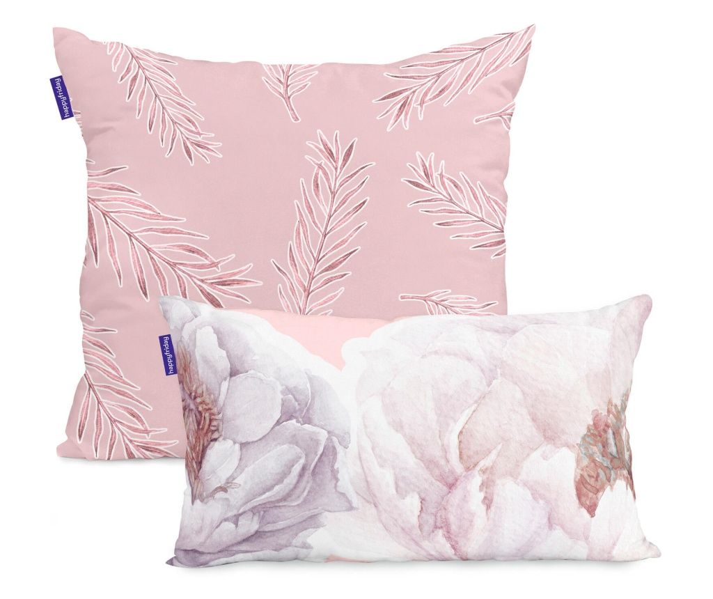 Párnahuzat Puha csokor 50x50 + 50x30 cm Többszínű