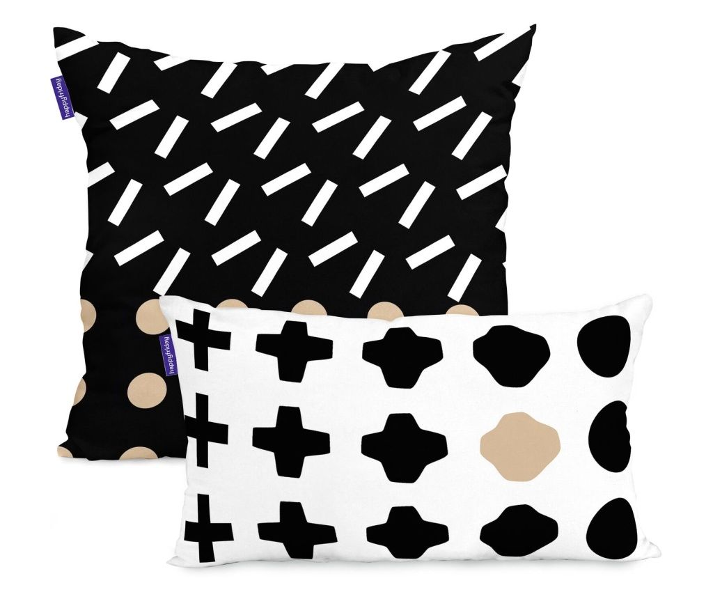 Párnahuzat Blush homok 50x50 + 50x30 cm Többszínű