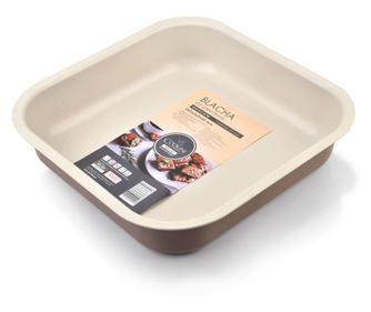 DELICATE Stisnjena pločevina 26x26x6cm za peko NON-STICK CAFFE CREME COOKINI