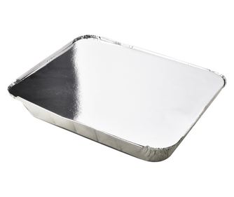 BASIC KITCHEN Aluminijast pekač s pokrovom 33x26x4,5cm