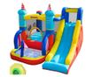 Castel Gonflabil 4 in 1 pentru Copii de la 3 la 8 ani cu Tobogan, Trambulina, Piscina si Pompa inclusa, 265x260x200cm thumbnail 1