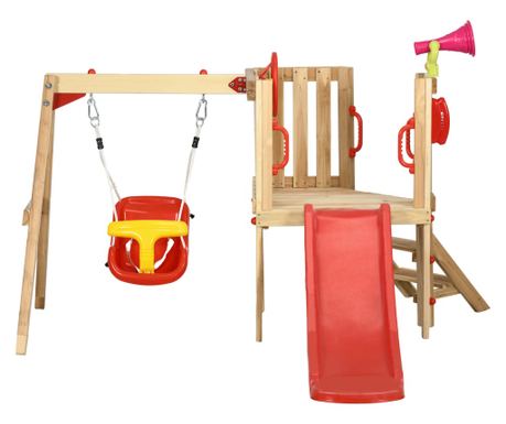 Set de leagan si tobogan 4 in 1, Set de leagan pentru co