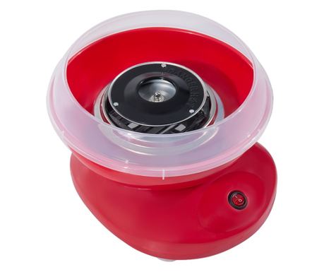 Машина за захарен памук 450W PP, неръждаема стомана и алуминий 27x26x18 червена