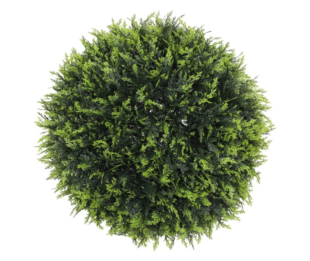 Set de 2 Plante Artificiale Sferice de Cedru, Plante Fictive Anti-UV, Ø45 cm, Verde - 4