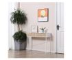 Consola Moderna pentru Hol si Sufragerie cu 2 Sertare Metalice 100x 30x75cm - Alb thumbnail 3