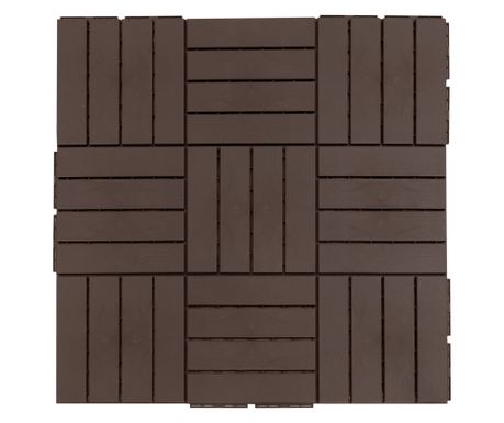 Set gresie pentru Terasa 30x30x2cm, 0.81 mq, Maro