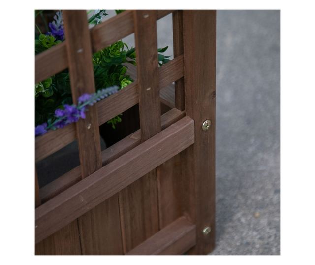 Jardiniera de Exterior din Lemn, Suport pentru Plante