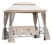 Foisor cu Canapea cu 3 locuri si plasa de tantari, 256x172x248cm Culoare Bej