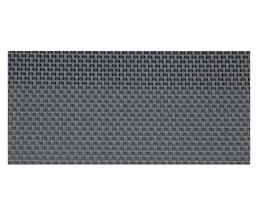 Градинска люлка-пейка с 3 места, метал и текстил, 151x75x85 см, сива - 8