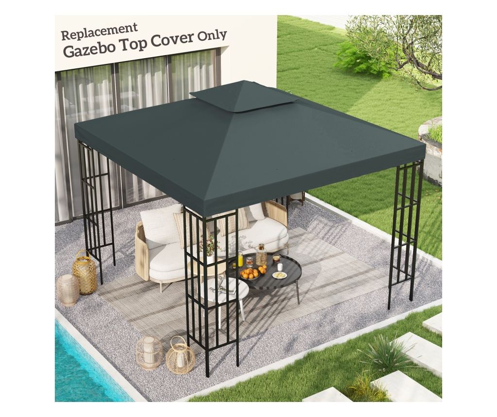 Acoperis de Schimb pentru Foisor 3x3m, Prelata - 2