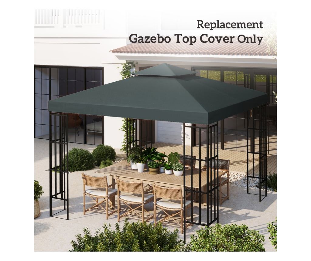 Acoperis de Schimb pentru Foisor 3x3m, Prelata - 8