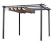 Foisor Pergola de Gradina 3x3 m cu Acoperis Retractabil