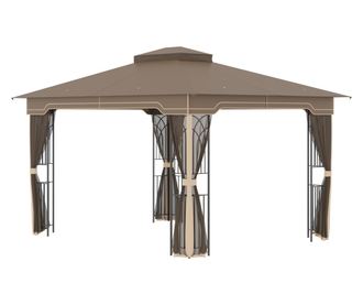 Foisor de Gradina 3.65x3m cu Plasa de Tantari si Acoperis Dublu