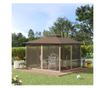 Foisor de Gradina 3.65x3m cu Plasa de Tantari si Acoperis Dublu