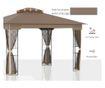 Foisor de Gradina 3.65x3m cu Plasa de Tantari si Acoperis Dublu