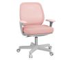Scaun de Birou Respirabil cu Inaltime Reglabila, Scaun Rabatabil cu 5 Roti, 55x48x82.5-94.5 cm, Roz